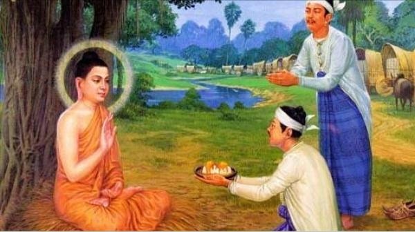 Bạc Câu La bố thí cho một vị tăng nhân bị bệnh, liền có được thiện báo 91 kiếp không bệnh tật. (Ảnh: GreatDaily)
